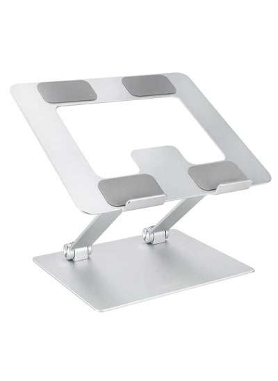 Buy Aluminum Laptop Stand for Desk, Adjustable Height Computer Stand, Foldable and Portable Riser, Compatible with 10 17 Inch Laptops and Tablets, Ideal for MacBook in UAE