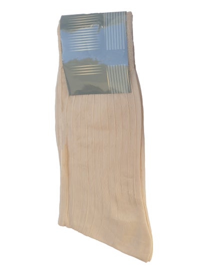 Buy Soft Fabric Striped Mid Calf Socks - Set of 3 in Saudi Arabia