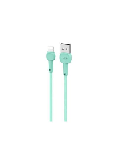 Buy XO NB132 PVC USB Cable Lightning 1M - Green in Egypt