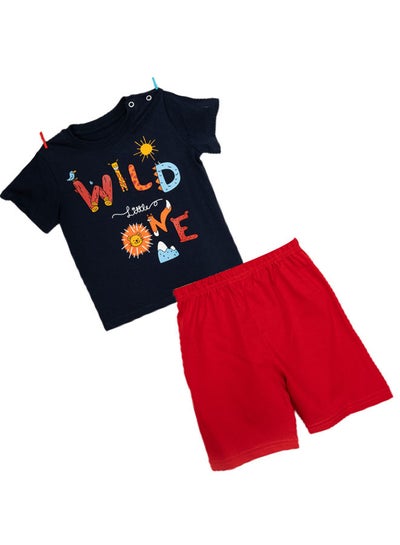 Buy Baby Boy Short & T-shirt set Wild Print in Egypt