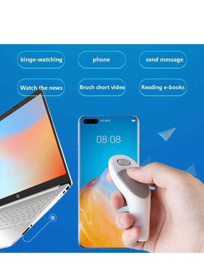 اشتري Mobile Thumb Mouse, CMS01 Phone Mouse Smart Bluetooth Tablet PC Palm Lazy Convenient Send Message, Watch The News, Brush Short Video في الامارات