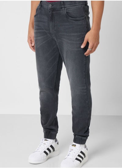 Buy Regular Jogger Fit Jeans in UAE