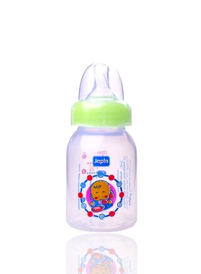 Buy Round feeding bottle for babies with anti-colic nipple and lukewarm water mixer, size 150 ml RD150 (assorted) in Egypt