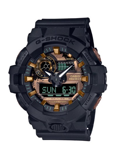 اشتري Men's Analog-Digital Quartz Black Resin Band Watch GA-700RC-1ADR - 53mm في الامارات