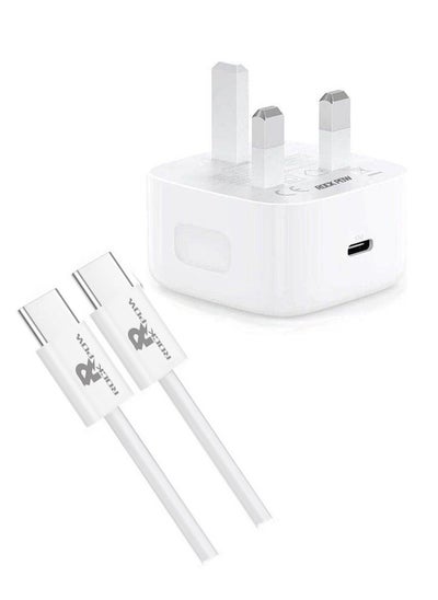 Buy Fast Charger for iPhone 16 15 Charger Type C Charger USB C Charger Block iPhone 16 Charger with 1M Cable for iPhone 16/16 Plus/16 Pro/16 Pro Max/iPhone 15/15 Pro Max/15 Plus/15 Pro/iPad Pro/AirPods in Saudi Arabia