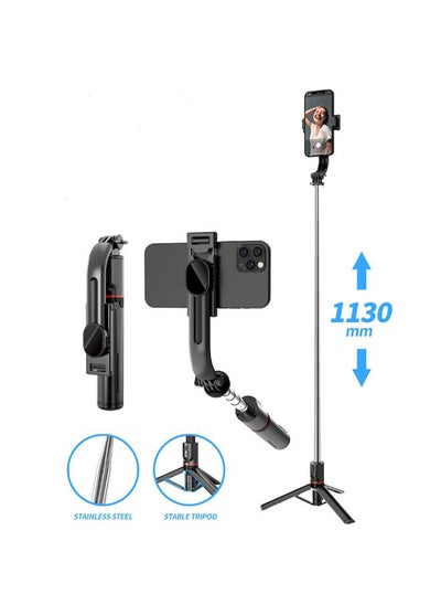 اشتري 45 Inches L13 High Quality Stainless Steel Selfie Stick With Multi-functional Reinforcement Bracket 360° Rotation Tripod Wireless Remote, Phone Camera Stand في الامارات