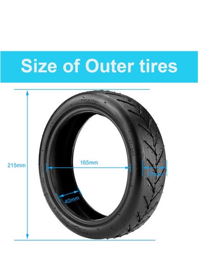 Buy 8 1/2 x 2 E Scooter Tyre Set, 50/75-6.1 Tyre Tube for E Scooter, Electric Scooter Replacement Tyres with Disassembly Tool, Electric Scooter Replacement Wheels for Scooter, for Xiaomi in Egypt