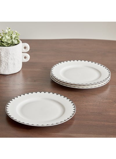 Buy Gusto 4-Piece Appetizer Plate Set 19 x 19 cm in Saudi Arabia