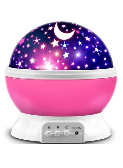 Buy Star Projector 360 Degree Rotating Moon Star Night Light for 2-12 Year Kids Gifts Night Lights And Kids Bedroom Decor in Saudi Arabia