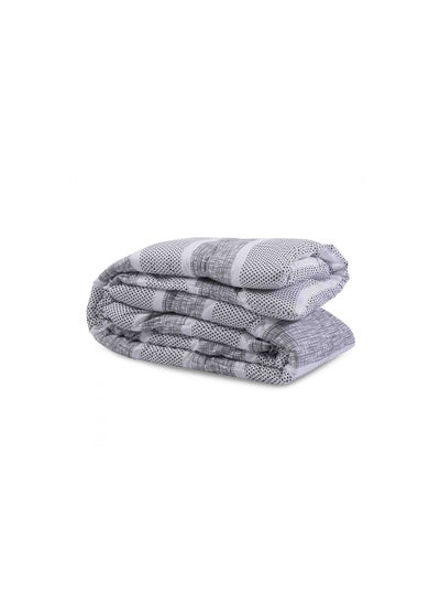 Buy Urban Printed Kids Roll Comforter 135x220cm - Grey in UAE