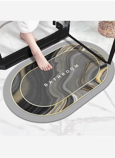 اشتري Bath Mat Anti-Slip Bathroom Floor Mats Quick Dry Bath Rug Super Absorbent Bathtub Mat with Non-Slip Thickened Soft And Easy Clean في السعودية