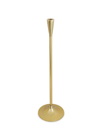 اشتري Slim Taper Candle Holder, Gold - 20x68 cm في الامارات