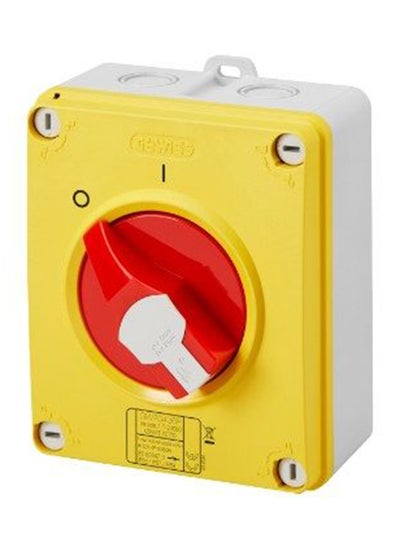 Buy disconnect switch 3P 16A IP69 RED KNOB in Egypt