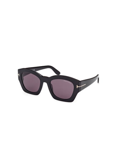 Buy Women's Acetate Sunglasses FT108301A52 Lens Size: 52 Millimeter - Shiny Black in UAE