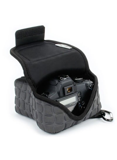Buy USA GEAR FlexARMOR X DSLR SLR Camera Case Sleeve with Deluxe Padded Neoprene Protection, Carabiner Clip and Accessory Storage - Compatible with Nikon D3400, Canon EOS Rebel SL2, Pentax K-70 and More in UAE