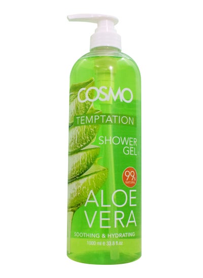 Buy Temptation Shower Gel Aloe Vera 1000Ml in UAE