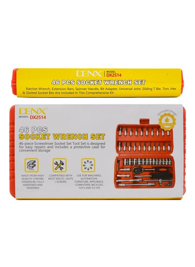 Buy DENX 46-Piece Repair Tool Set ( Screwdriver ) Silver in Saudi Arabia