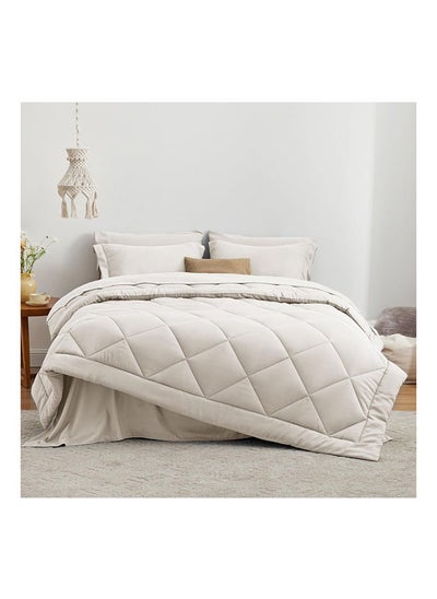 Buy Diamond Microfiber Heavy Comforter set 4 Pcs in Egypt