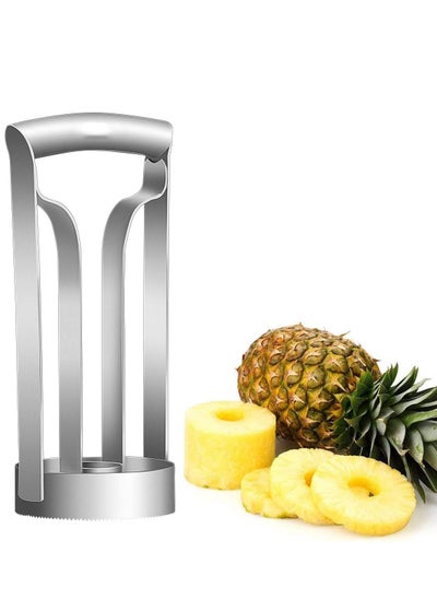 اشتري Pineapple Corer, Stainless Steel Reinforced, Thicker Bladepeeler Premium Cutter Corer Fruit Slicer, Super Fast Easy Kitchen Tool في السعودية