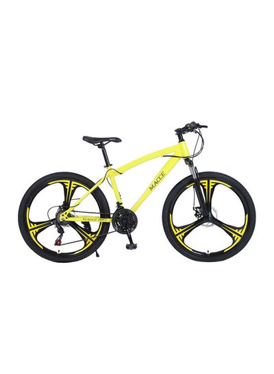 اشتري MACCE disc brake, 21 speed Mountain bike, Three impeller wheel 26 " - yellow في السعودية