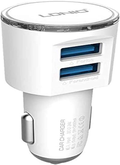 اشتري Ldnio DL-C29 Car Charger With Lightning Cable, USB في مصر