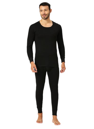 اشتري AMPM MEN'S INNER FULL BODY THERMAL SET - BLACK في الامارات