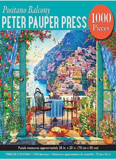 Buy Positano Balcony 1000Piece Puzzle by Peter Pauper Press Hardcover in UAE