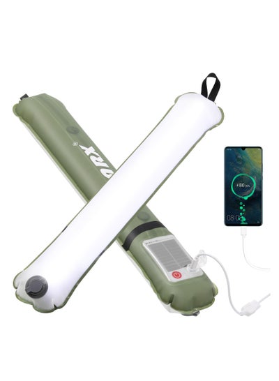 Solar Camping Lights Bars, 60cm Rechargeable 2000mAh Foldable ...