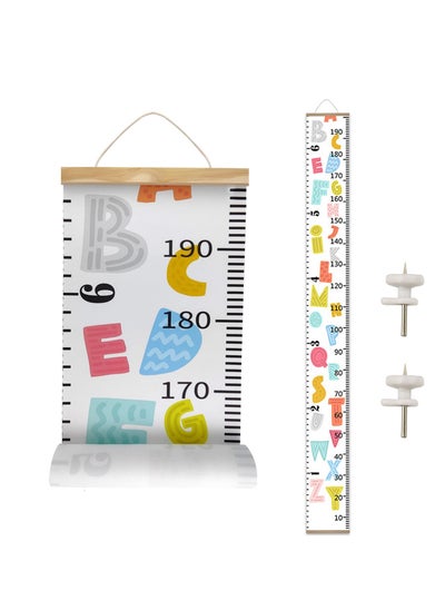 Buy Kids Growth Chart Wall Sticker Removable Height Measurement Portable Ruler for Baby Girls and Boys Toddler Bedroom Decor in UAE