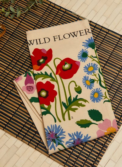 Buy Wild Flowers Tea Towel in UAE