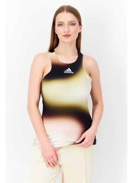 Buy Women Sportswear Fit Sleeveless Training Tank Top, Black Combo in UAE