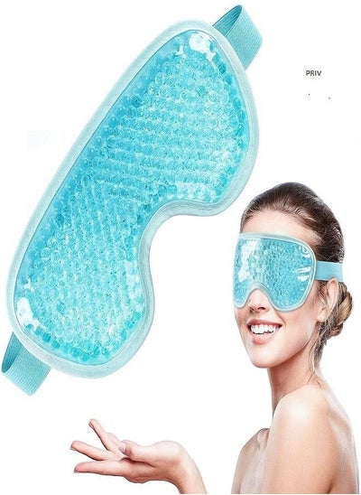 Buy Cooling Gel Ice Eye Mask Reusable Hot Cold Pack Compress for Stress Relief Headaches Migraines Puffiness Dark Circles Puffy Eye and Dry Eyes in UAE