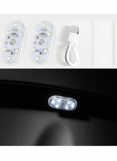 اشتري Car LED Lights Interior Portable Small Incar Touch with 6 Bright Lamp Beads في الامارات