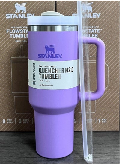 Buy Stanley Quencher Stainless Steel Vacuum Insulated Tumbler with Lid and Straw for Water, Iced Tea or Coffee, Smoothie and More, 40 oz in Saudi Arabia