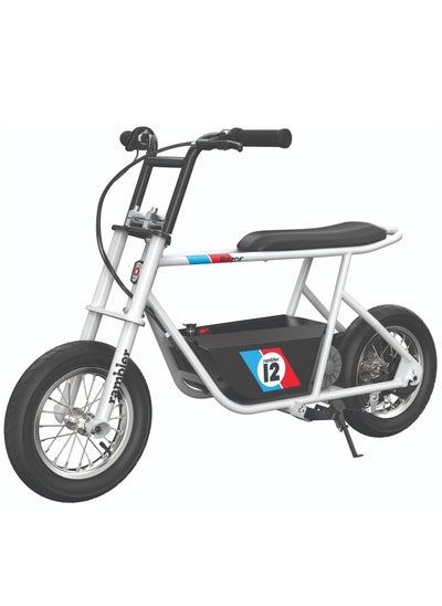 اشتري Rambler 12 – 24V Electric Minibike with Retro Style, Up to 14 mph, Wide 12" Air Filled Tires, High-Torque 250-watt Motor, Up to 40 Minutes Ride Time, for ages 13 and up في السعودية