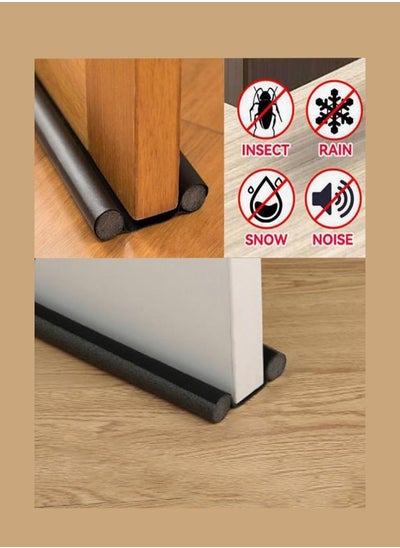 Buy Sealing At The Bottom Of The Door Weather Resistant Strip Noise Reduction Sealing Strip For Inner And Outer Doors Insect Control Winter Bedroom Window Office Resist The Cold Black in Saudi Arabia