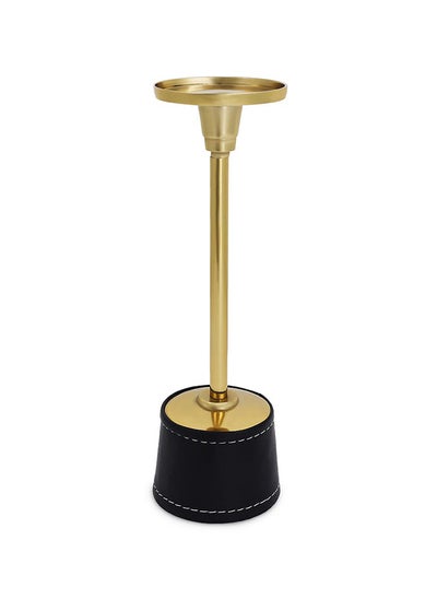 اشتري Owen Candle Holder, Gold & Black - 9x30 cm في الامارات