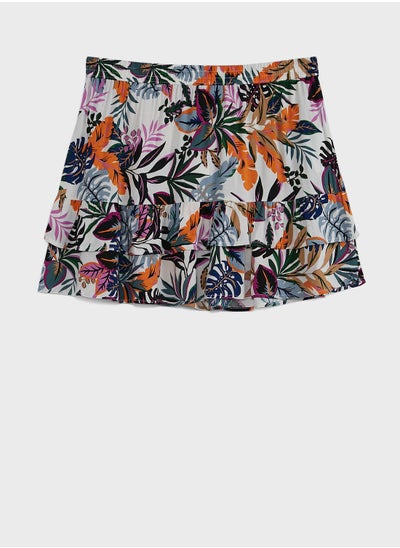 Buy Mini Frill Printed Skirt in Saudi Arabia