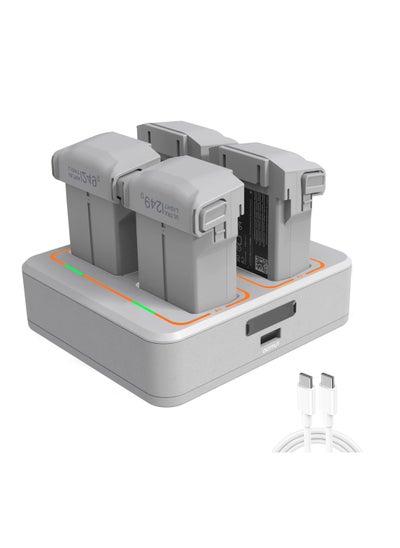 Buy DJI Mini 3 Pro Battery Two-Way Charging Hub, Mini 3 Pro Battery Charger for DJI Mini 3 Pro Accessories, Charge Two Batteries at The Same Time in Saudi Arabia