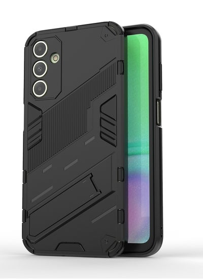 Buy Punk Armor 2 in 1 PC Tpu Shockproof Phone Case with Invisible Holder For Samsung Galaxy A15 (Black) in Egypt