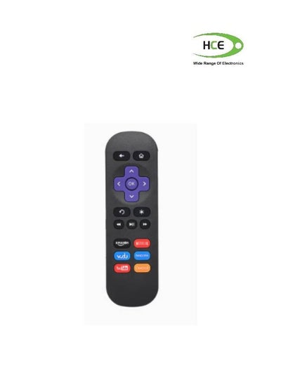 Buy Replacement Streaming Media Player IR Smart Remote Control For Roku 1, 2, 3, 4 LT/HD/XD/XS Black in UAE