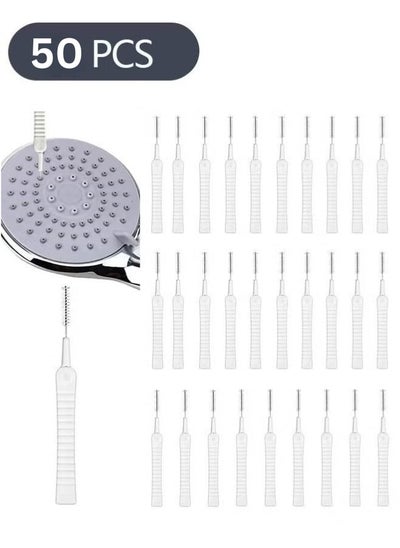 Buy 50Piece Shower Nozzle Cleaning Brush, Anti Clogging Nylon Cleaning Brush, Gap Hole Cleaning Brush for Bathroom Shower Cleaning Tool in Egypt