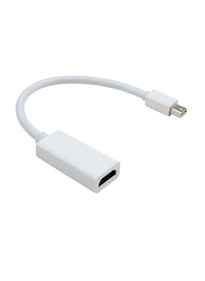 Buy Mini Display Port to HDMI Female Adapter Converter Cable For MacBook White in UAE