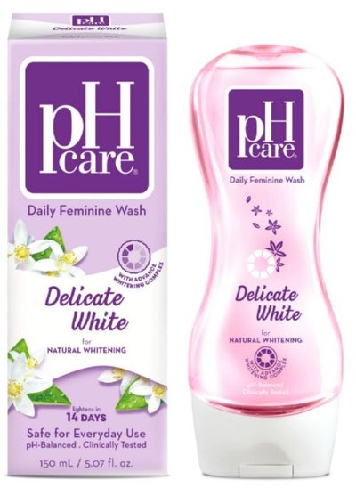 Buy PH Care Daily Intimate Feminine Wash Delicate White With Fruti Fresh For Natural Whitning - 150 ml in UAE