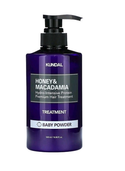 Buy HONEY AND MACADAMIA PREMIUM HAIR TREATMENT BABY POWDER 500ML in Saudi Arabia