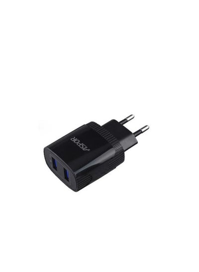 Buy A811 2.4 A IQ Home charger Plus IPHONE Cable 2 USB - Black in Egypt