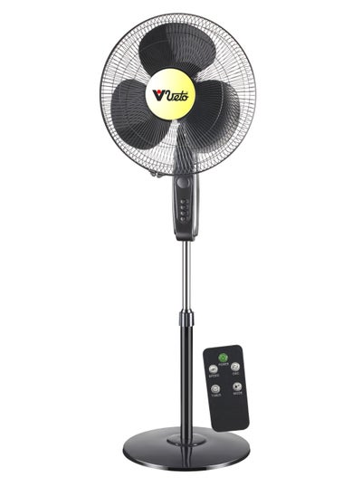 Buy VETO 40W Stand Fan 16 Inch Fan Diameter 90° Wide Swing, 3 Speeds Low/Medium/High Plus Modes And 3AS Blade With Remote Control For The Perfect Temperature in UAE