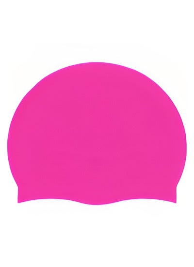 اشتري Premium Silicone Swim Cap for Women Men and Kids - 100% Silicone Comfort Strech and Lightweight - Great for Long Hair and Short Hair - Keeps your hair Dry - (Available in 6 Colours) في السعودية