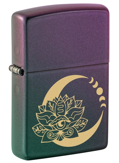 Buy Zippo 48587 49146 Lotus Moon Design Iridescent Windproof Lighter in UAE