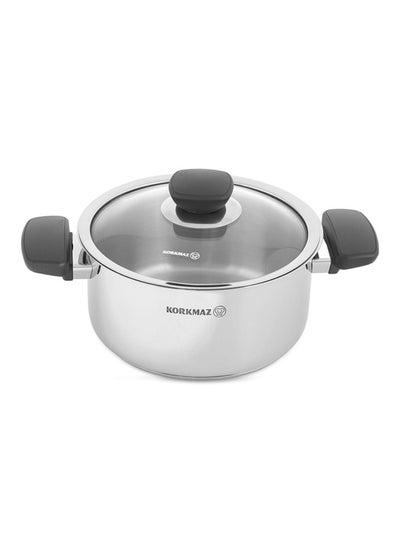 Buy Kappa 23L Casserole, Silver & Black - 18X9 Cm in UAE